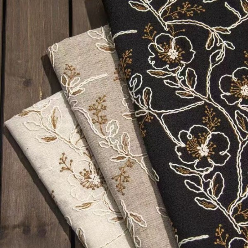 Sewing Fabric - Tela de encaje de tul bordado,