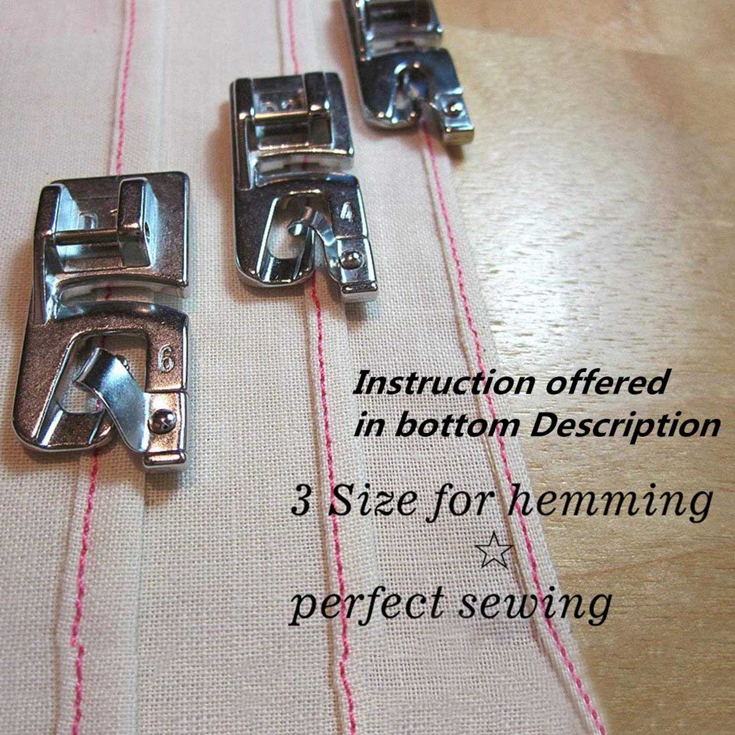 Sewing Roll - Prensatelas para dobladillo enrollado estrecho para