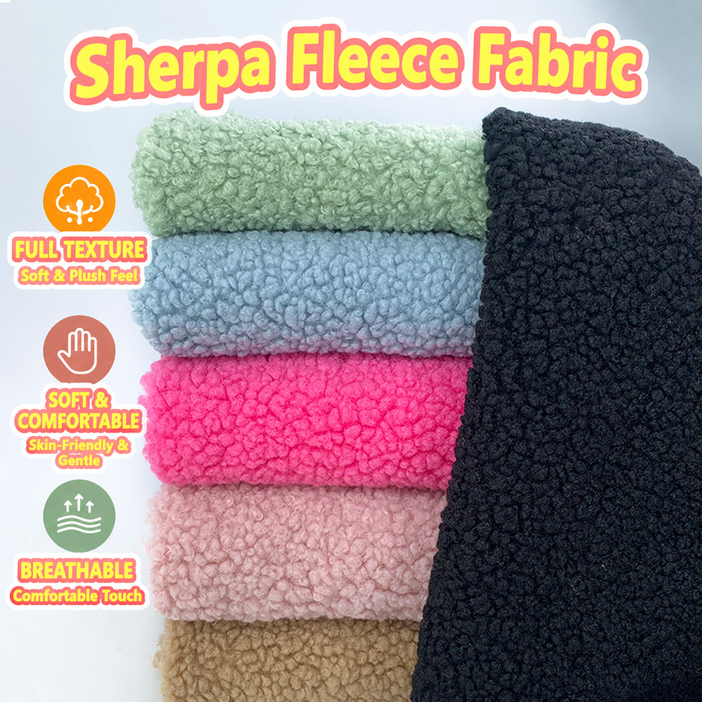 Sewing Fabric - Tela de forro polar tipo sherpa,