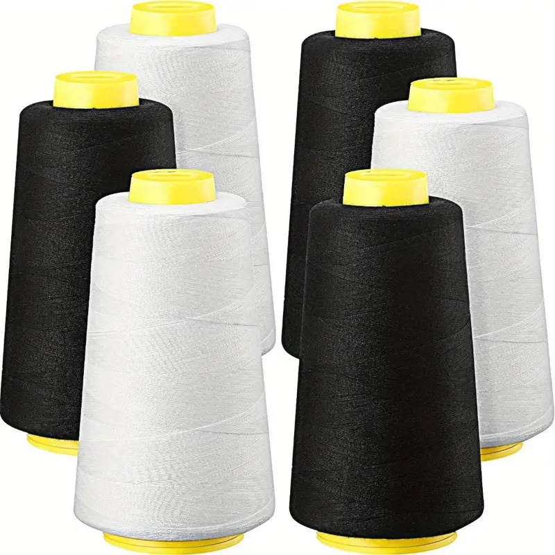 3 conos de hilo Overlock negro - Serger Thread Cone reseña y precio