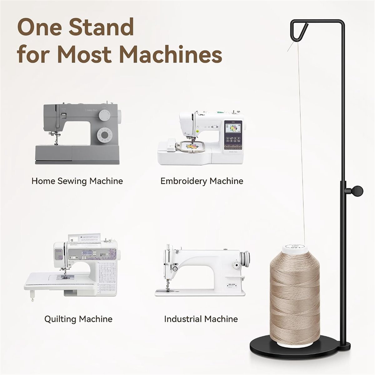 Soporte de hilo cónico ajustab - Serger Thread Cone reseña y precio