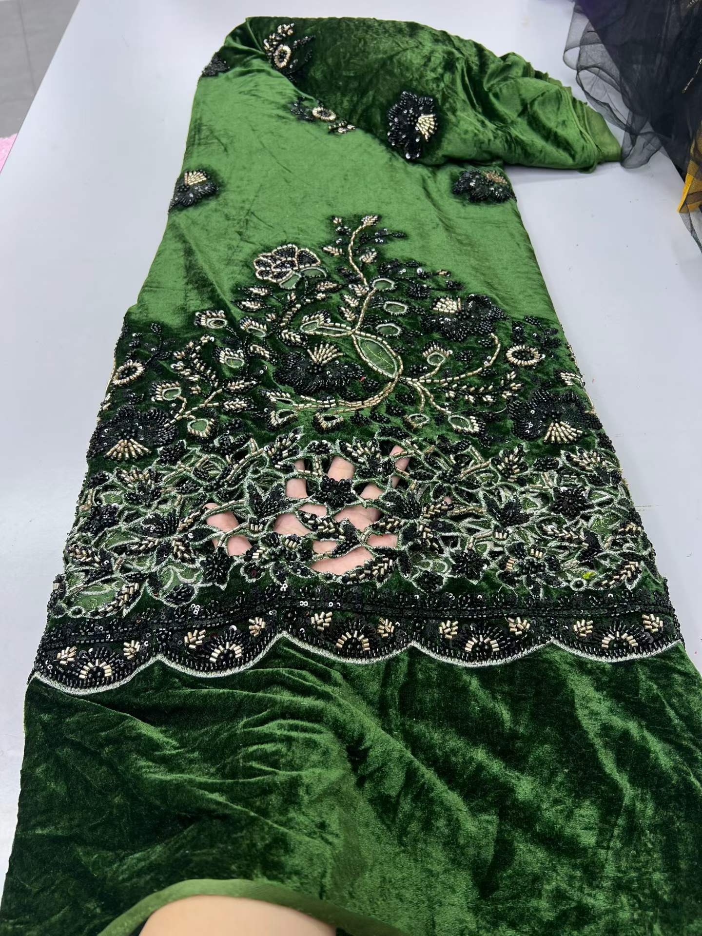 Tela de encaje de terciopelo n - Sewing Velvet Fabric reseña y precio