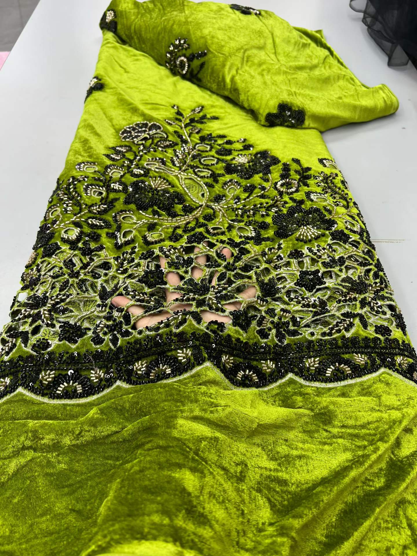 Tela de encaje de terciopelo n - Sewing Velvet Fabric reseña y precio