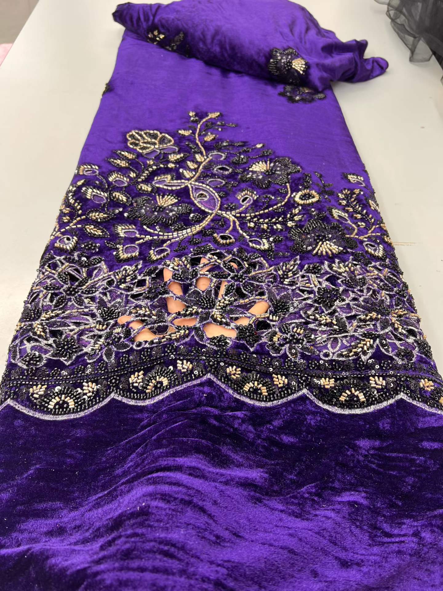 Tela de encaje de terciopelo n - Sewing Velvet Fabric reseña y precio